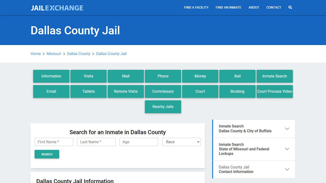 Dallas County Jail Roster Lookup, MO, Inmate Search